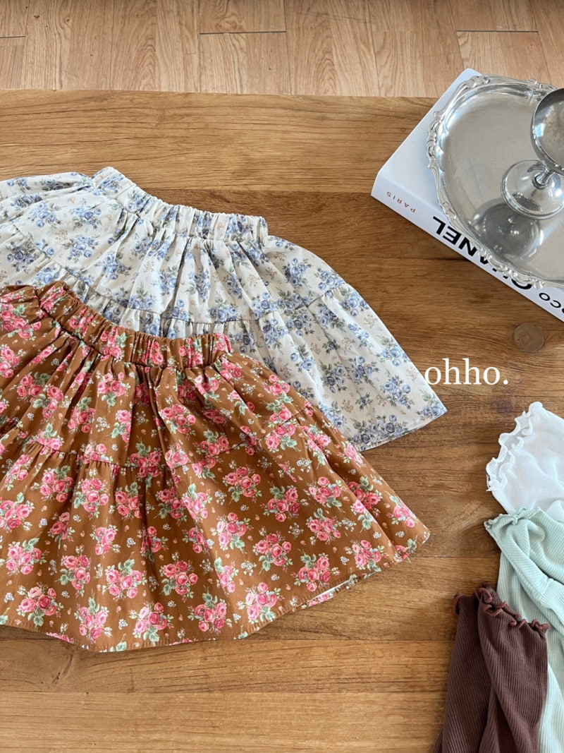 Ohho - Korean Children Fashion - #childofig - Romantic Shirring Skirt - 2