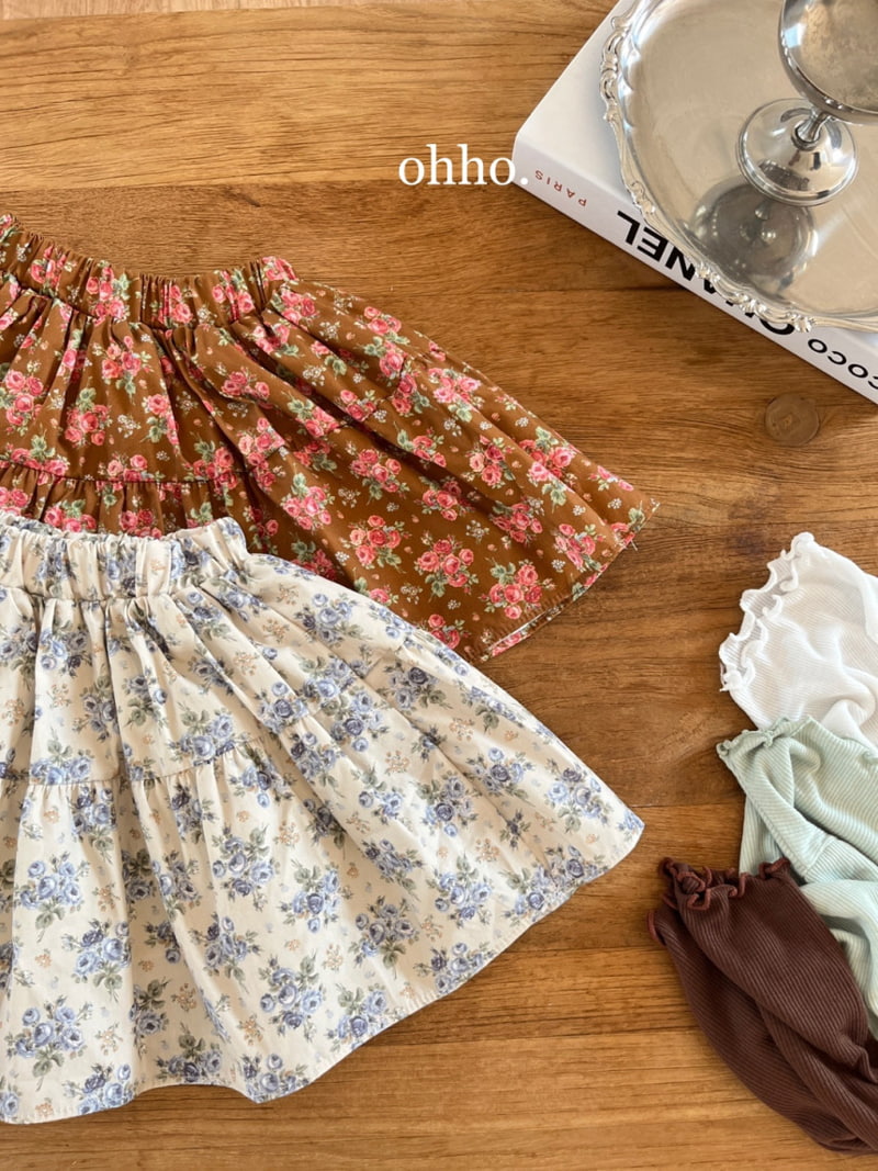 Ohho - Korean Children Fashion - #designkidswear - Romantic Shirring Skirt - 5