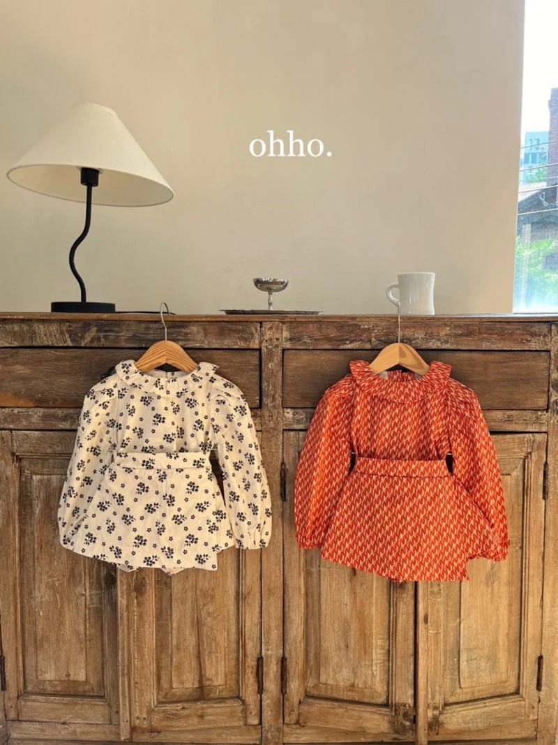 Ohho - Korean Children Fashion - #designkidswear - Camel Frill Blouse