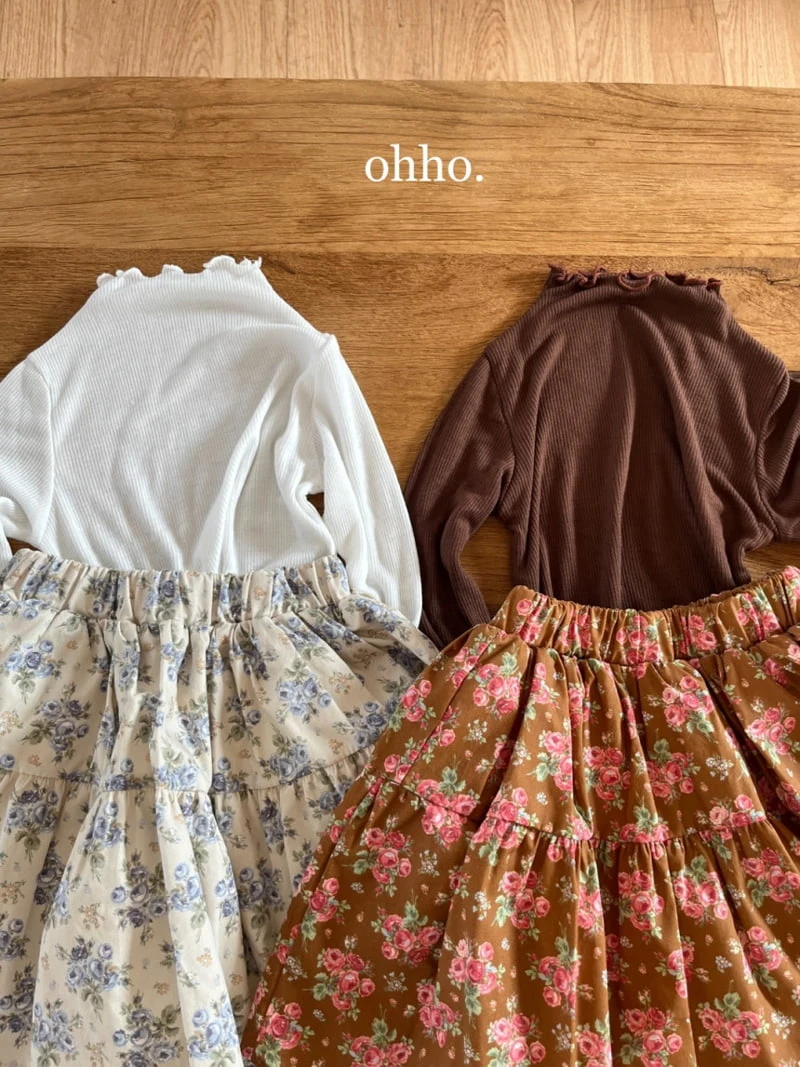 Ohho - Korean Children Fashion - #discoveringself - Romantic Shirring Skirt - 6