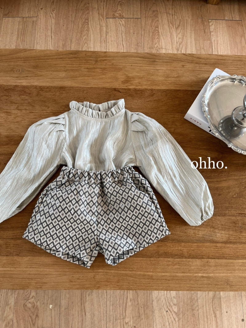 Ohho - Korean Children Fashion - #kidsshorts - Mue Jacquard Pants - 4