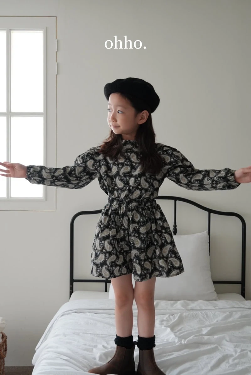 Ohho - Korean Children Fashion - #Kfashion4kids - Pasiley Skirt Pants - 4