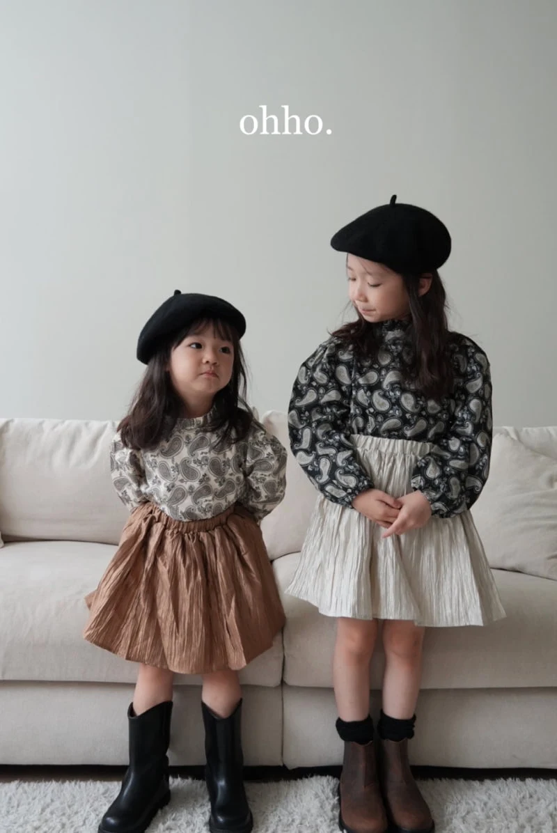 Ohho - Korean Children Fashion - #littlefashionista - Pasiley Blouse