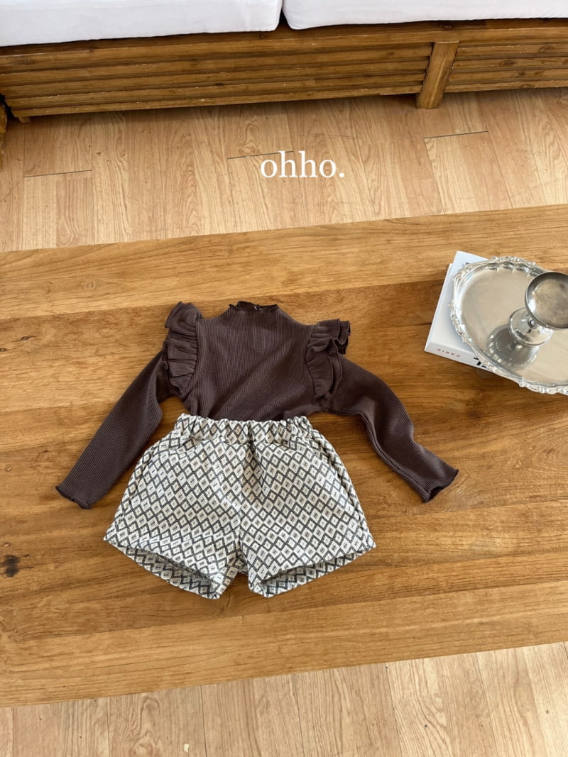 Ohho - Korean Children Fashion - #littlefashionista - Mue Jacquard Pants - 7