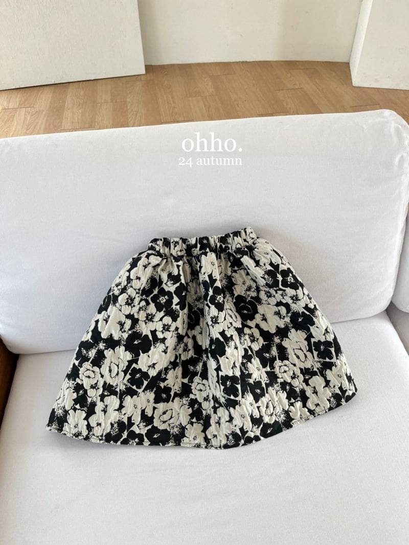 Ohho - Korean Children Fashion - #Kfashion4kids - Flower Volumn Skirt - 4