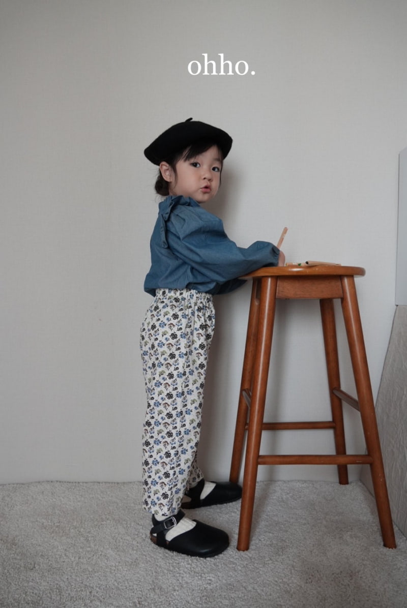 Ohho - Korean Children Fashion - #littlefashionista - Denim Wing Blouse - 3