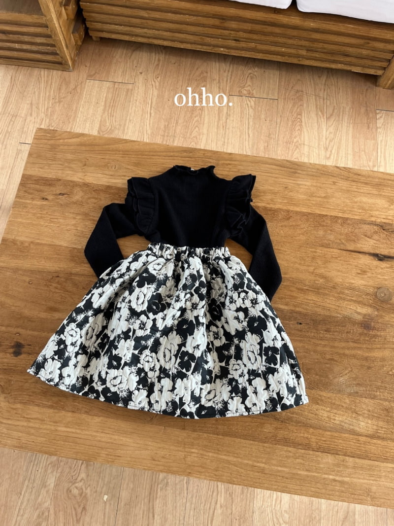 Ohho - Korean Children Fashion - #magicofchildhood - Flower Volumn Skirt - 5