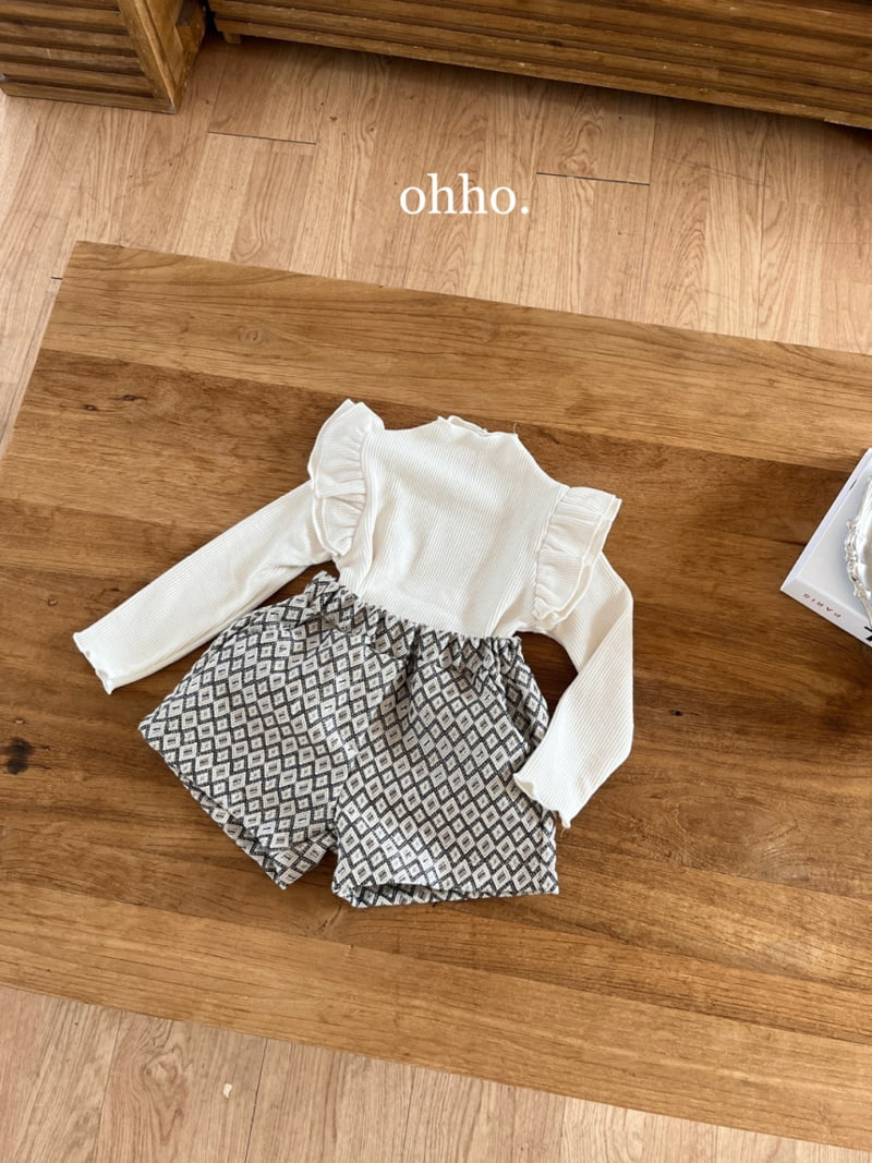 Ohho - Korean Children Fashion - #minifashionista - Mue Jacquard Pants - 9