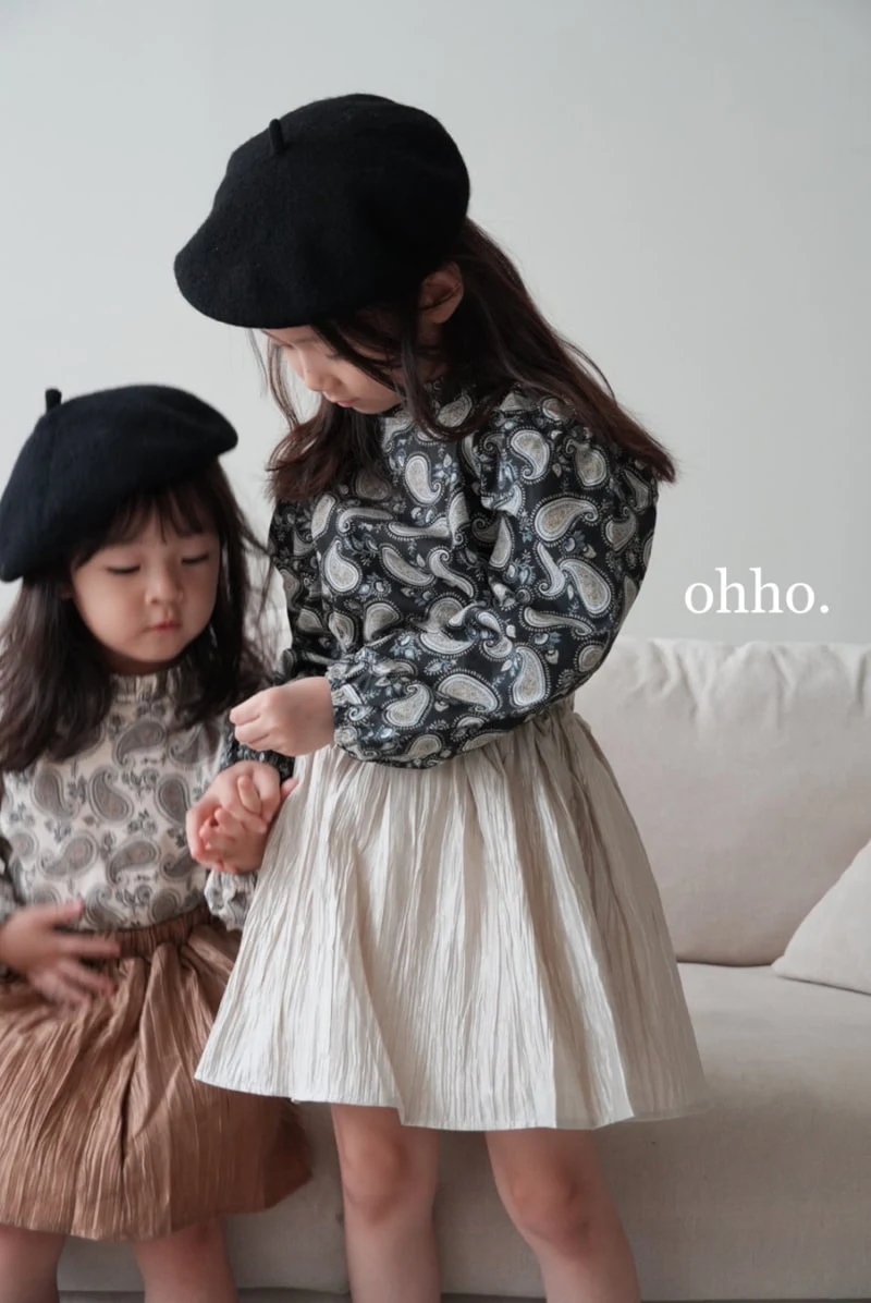 Ohho - Korean Children Fashion - #minifashionista - Pasiley Blouse - 4