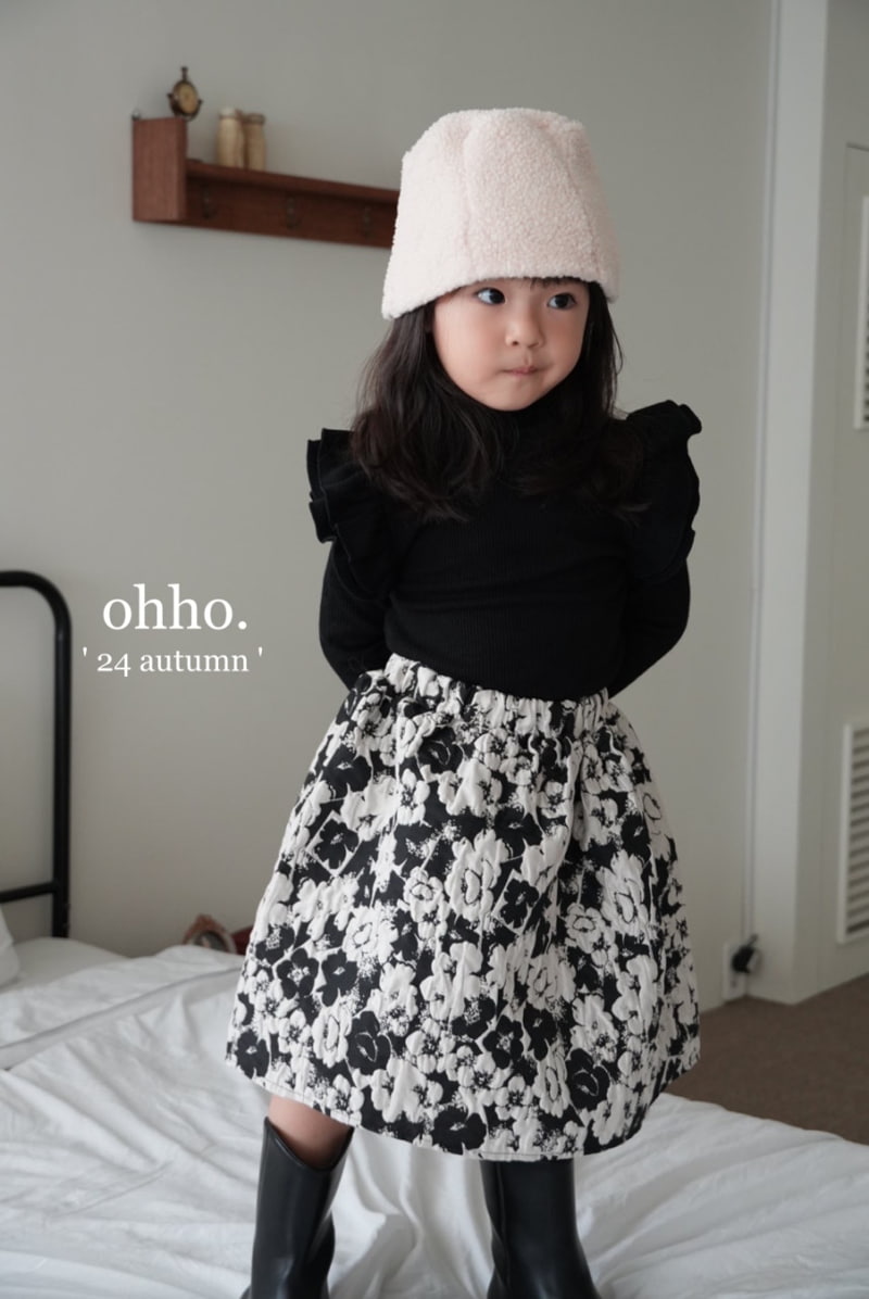 Ohho - Korean Children Fashion - #stylishchildhood - Flower Volumn Skirt - 10