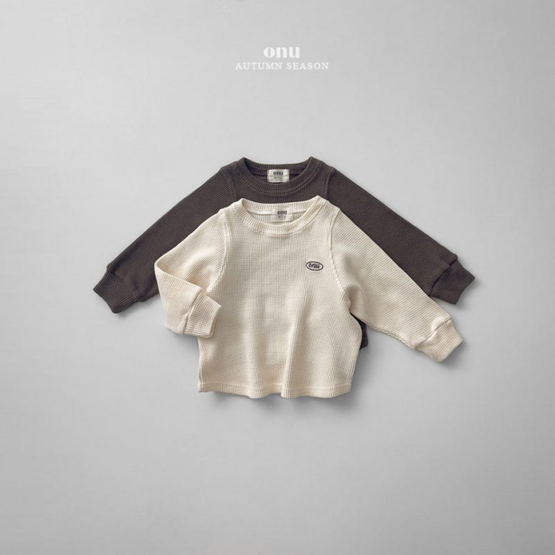 Onu - Korean Children Fashion - #Kfashion4kids - Waffle Tee