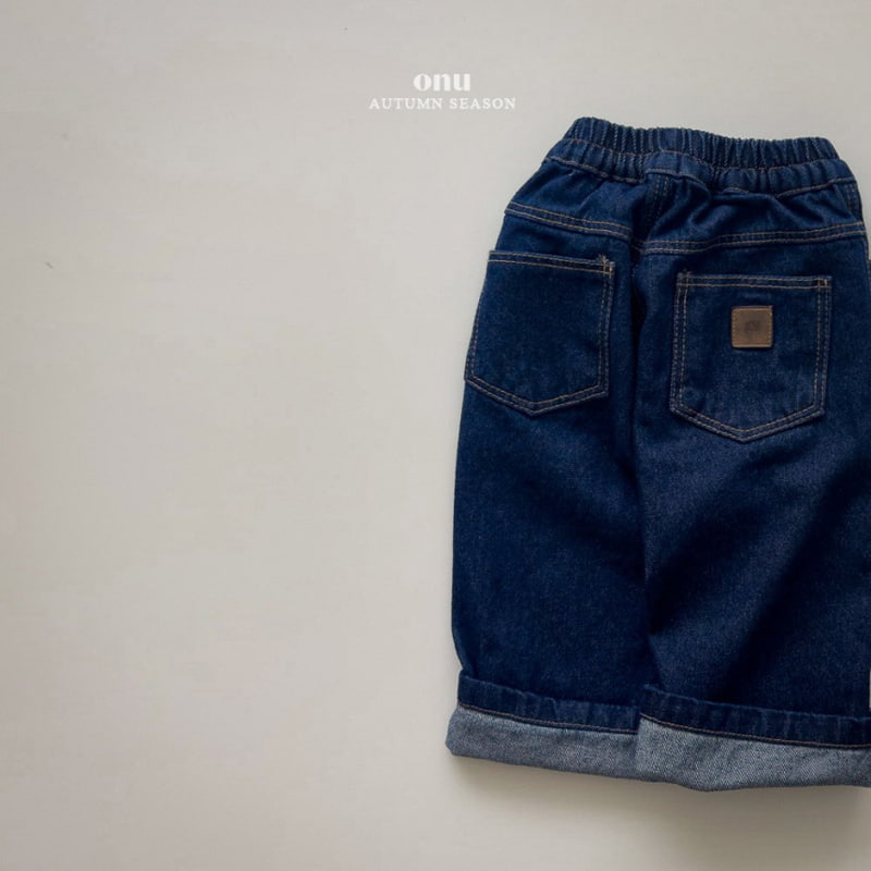 Onu - Korean Children Fashion - #Kfashion4kids - Sell Busy Roll-up Denim Pants - 7