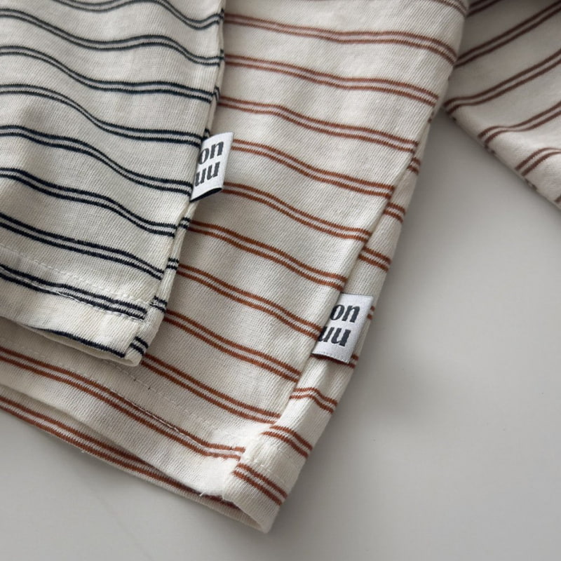 Onu - Korean Children Fashion - #childofig - Easy Stripe Tee - 6