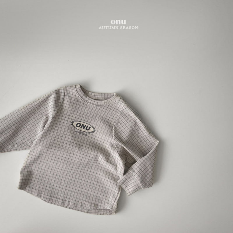 Onu - Korean Children Fashion - #childofig - Check Tee - 3