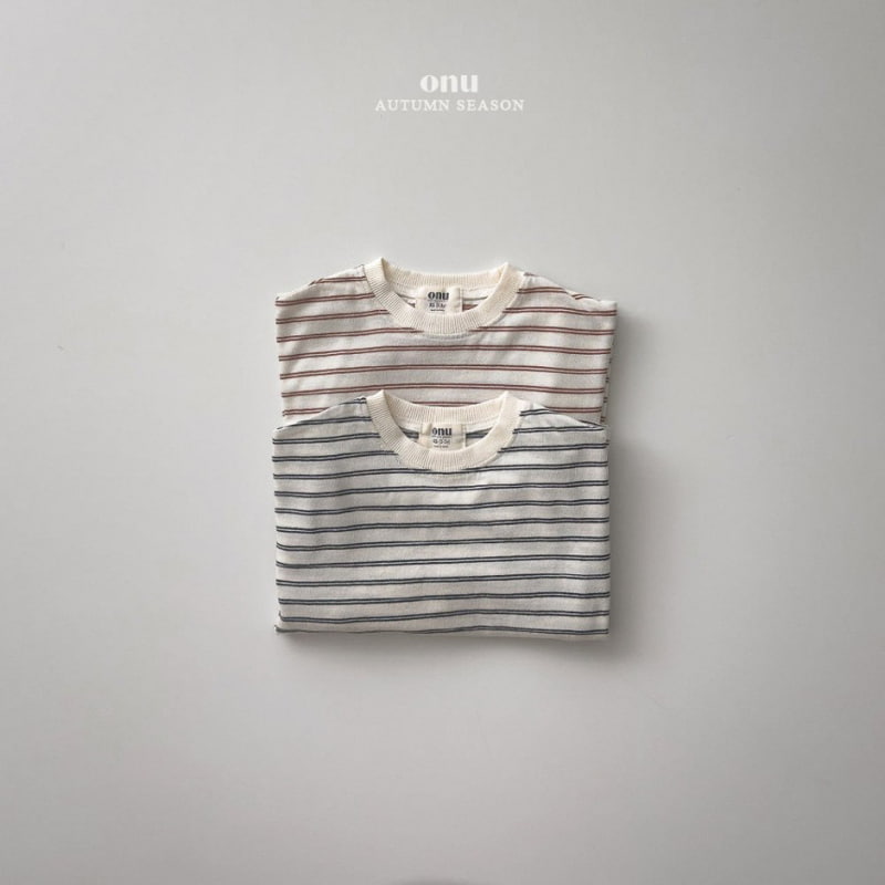 Onu - Korean Children Fashion - #childrensboutique - Easy Stripe Tee - 7