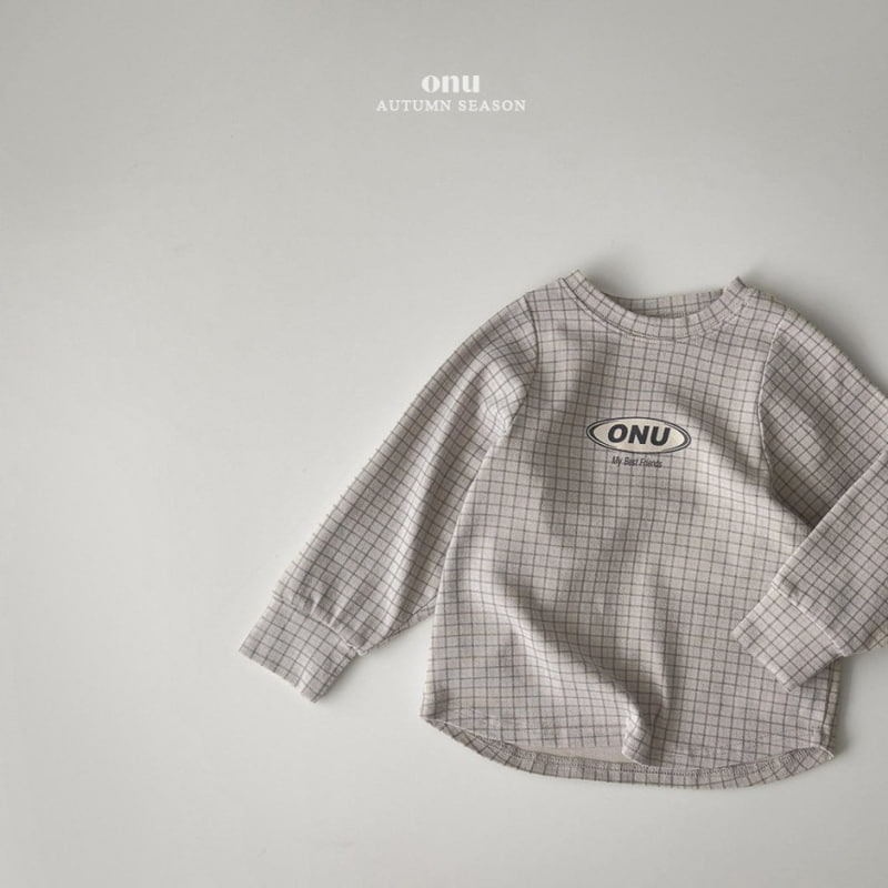 Onu - Korean Children Fashion - #childofig - Check Tee - 4