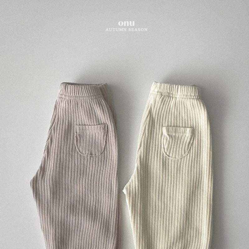 Onu - Korean Children Fashion - #designkidswear - Knit Rib Jogger Pants - 6