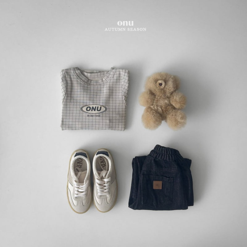 Onu - Korean Children Fashion - #designkidswear - Check Tee - 5