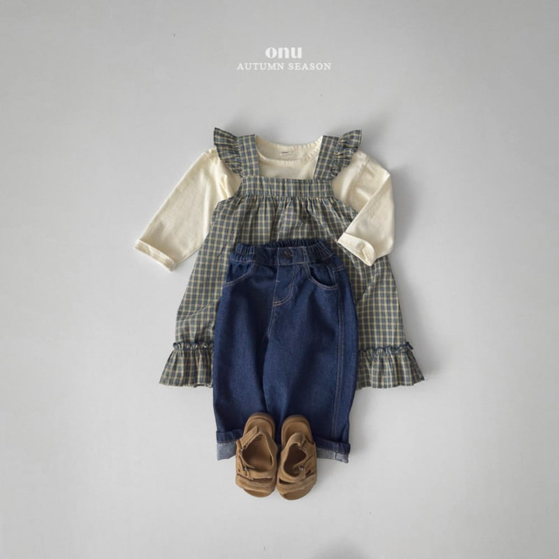 Onu - Korean Children Fashion - #discoveringself - Check Frill Dress - 11