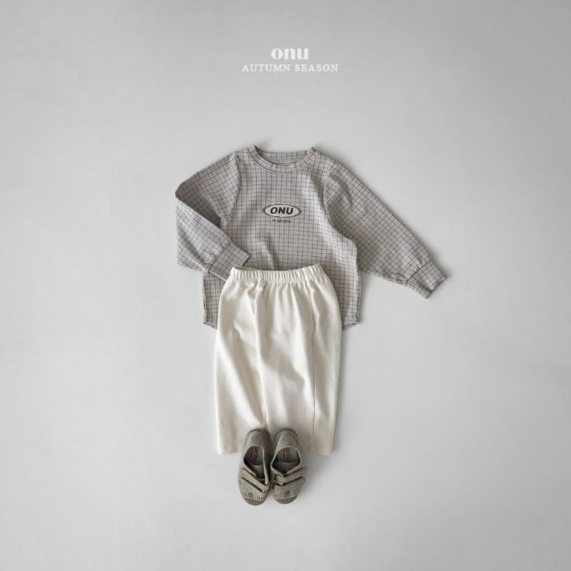 Onu - Korean Children Fashion - #kidsshorts - Check Tee - 8