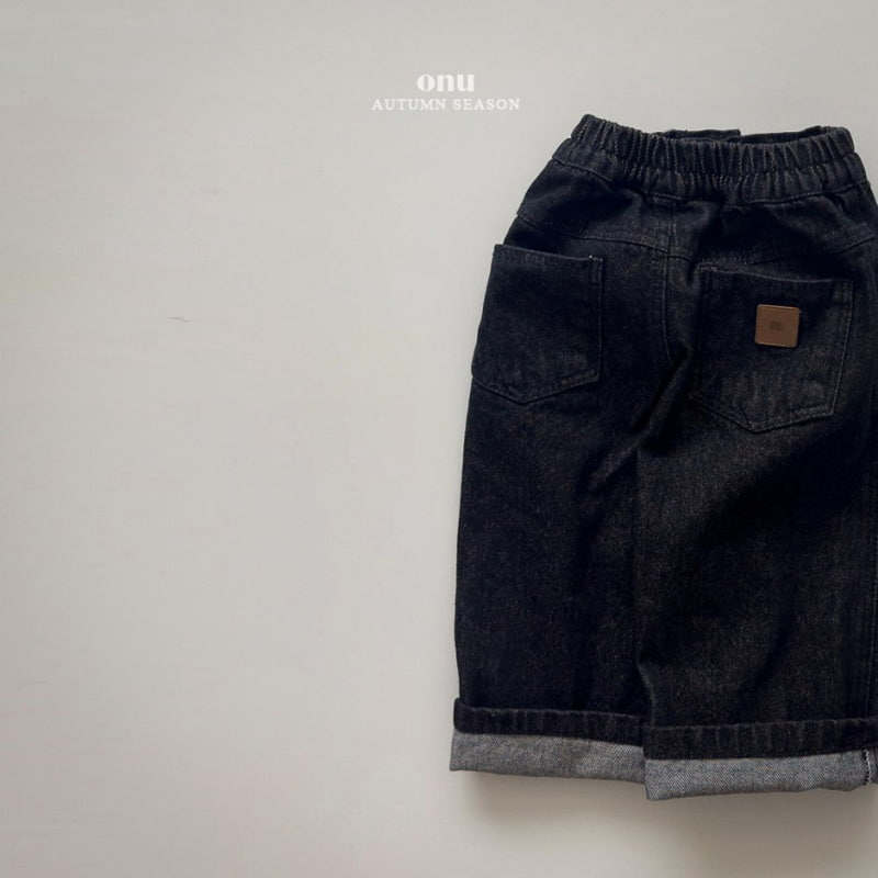 Onu - Korean Children Fashion - #kidzfashiontrend - Sell Busy Roll-up Denim Pants - 6