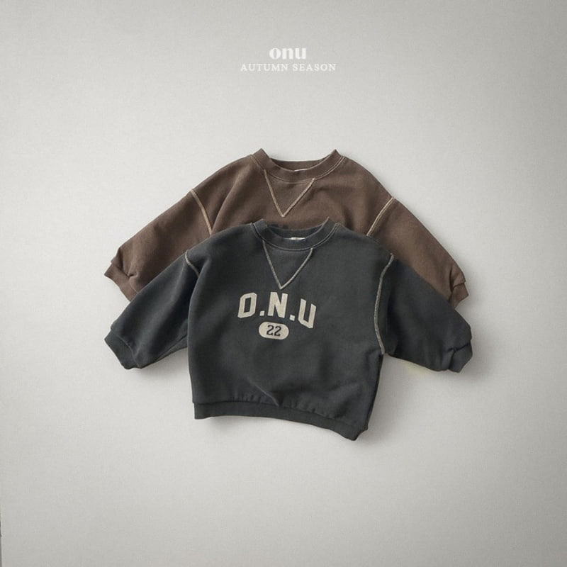 Onu - Korean Children Fashion - #kidzfashiontrend - ONU Pigment Sweatshirts