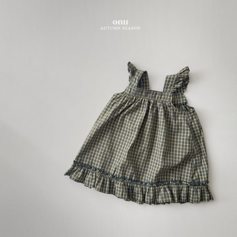 Onu - Korean Children Fashion - #minifashionista - Check Frill Dress - 5