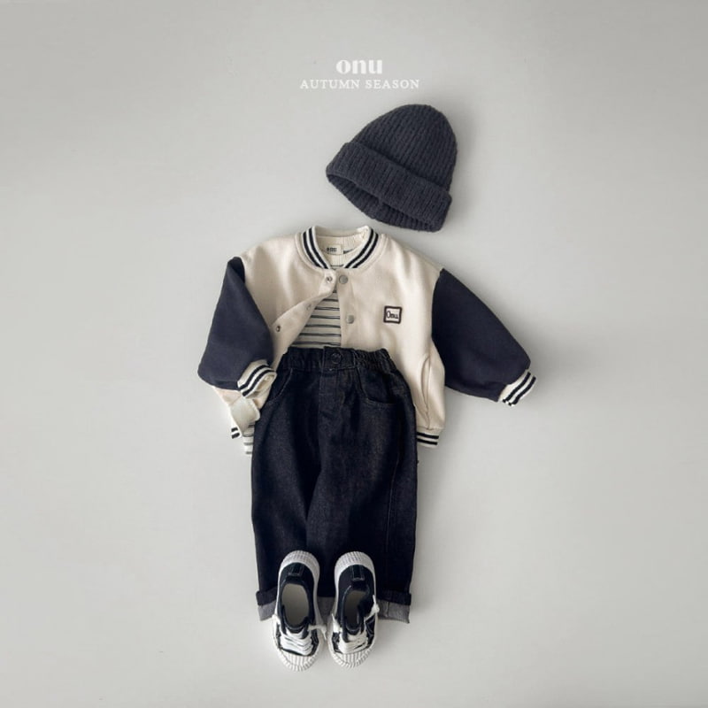 Onu - Korean Children Fashion - #minifashionista - Sell Busy Roll-up Denim Pants - 10