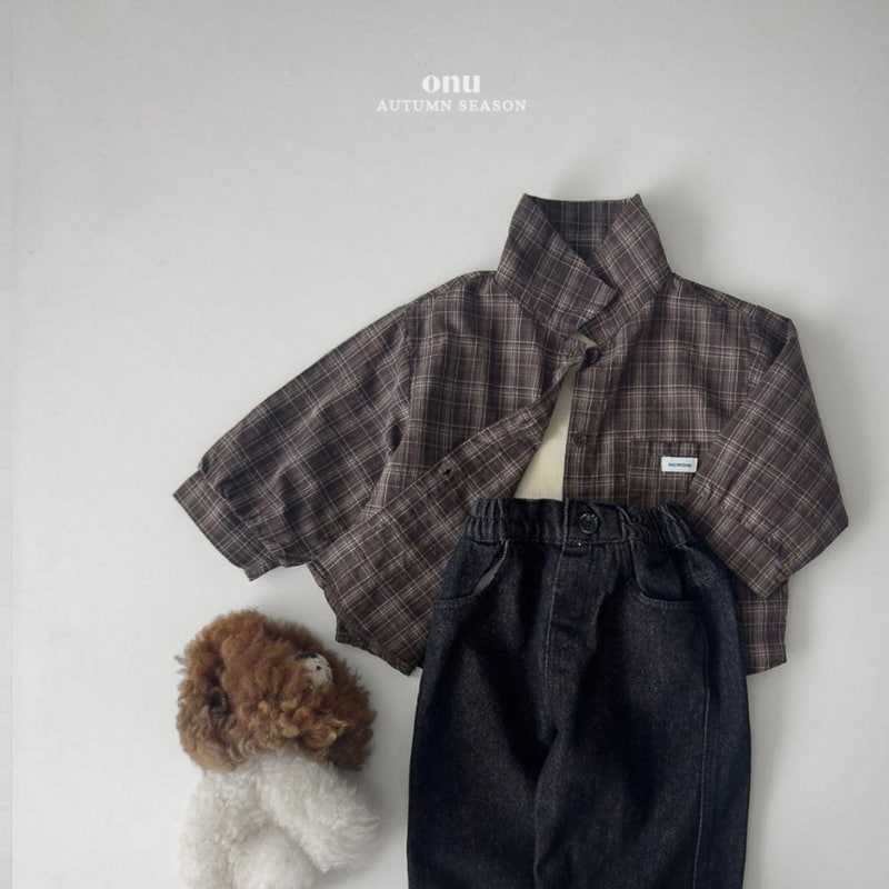 Onu - Korean Children Fashion - #todddlerfashion - Sell Busy Roll-up Denim Pants - 12