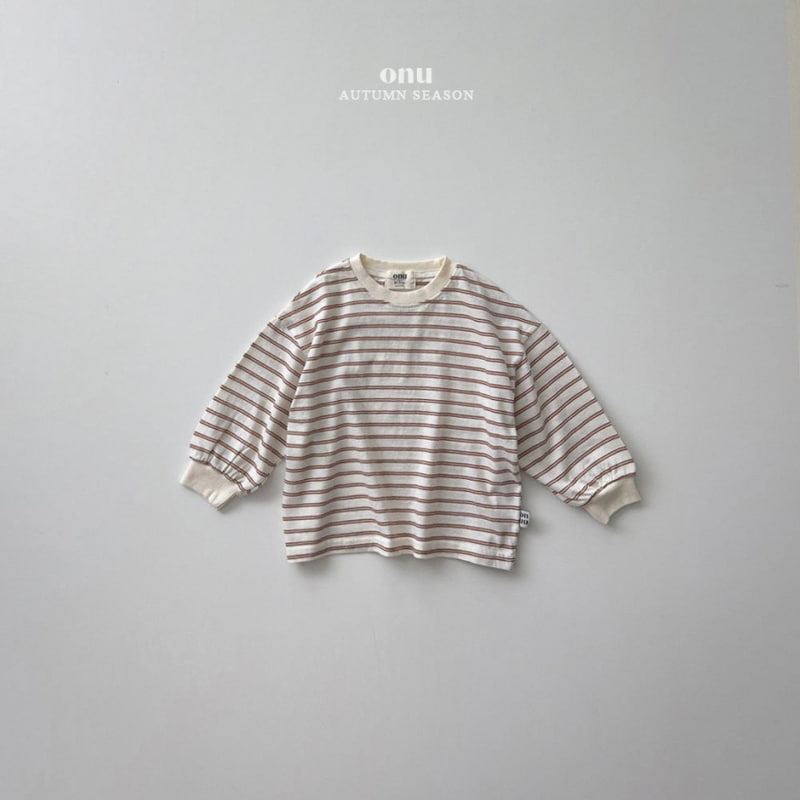 Onu - Korean Children Fashion - #todddlerfashion - Easy Stripe Tee - 3