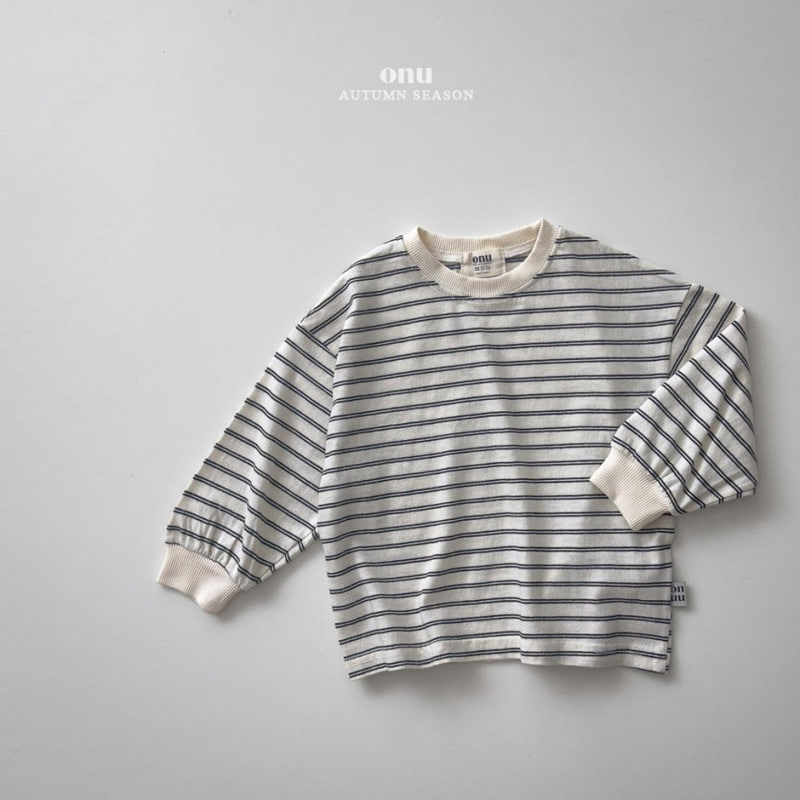 Onu - Korean Children Fashion - #todddlerfashion - Easy Stripe Tee - 4