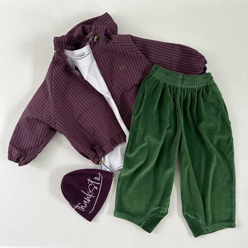 Otr - Korean Children Fashion - #childofig - Veloure Crew Pants - 5