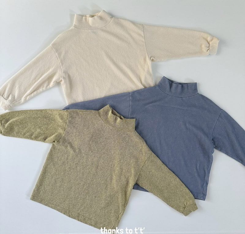 Otr - Korean Children Fashion - #kidsshorts - Sunny Turtleneck Tee