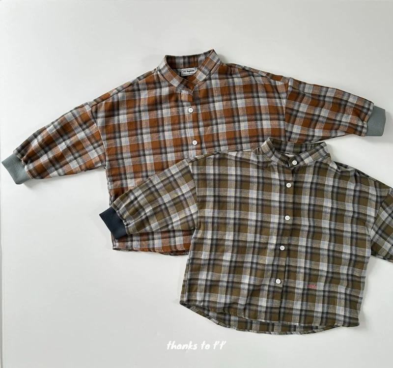 Otr - Korean Children Fashion - #minifashionista - Riri Check Shirt