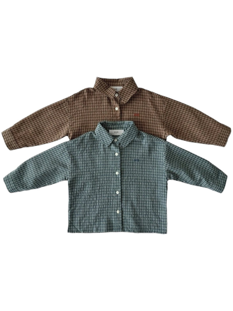 Our - Korean Children Fashion - #Kfashion4kids - Mare Check Shirt