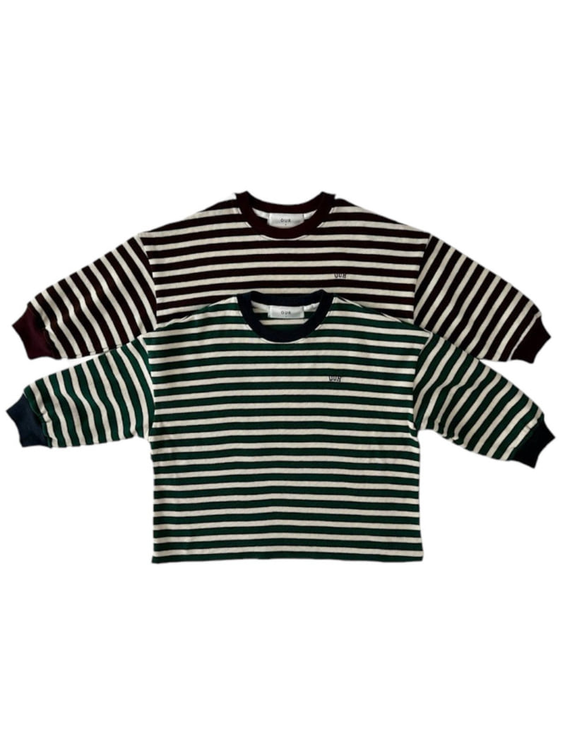 Our - Korean Children Fashion - #childofig - Multi Stripe Tee - 11