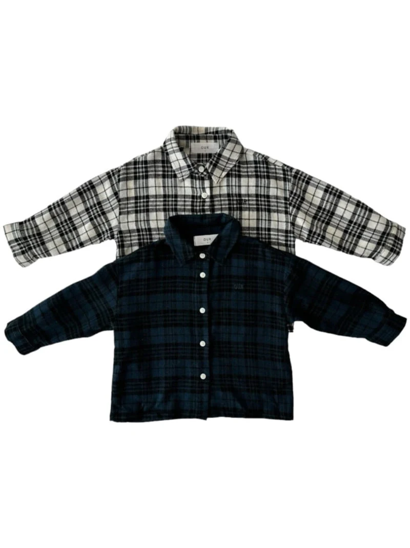 Our - Korean Children Fashion - #designkidswear - General Check Shirt