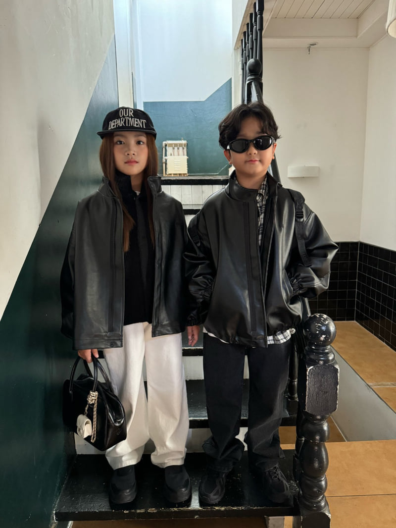 Our - Korean Children Fashion - #designkidswear - Leather Blouson - 11