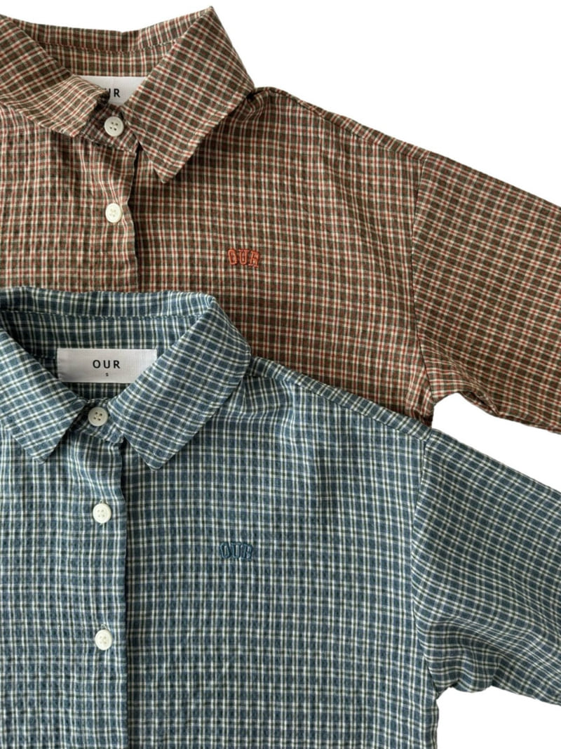 Our - Korean Children Fashion - #designkidswear - Mare Check Shirt - 9