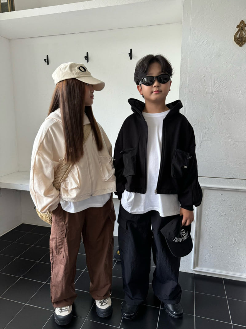 Our - Korean Children Fashion - #designkidswear - Pocket Hood Zip-up - 6