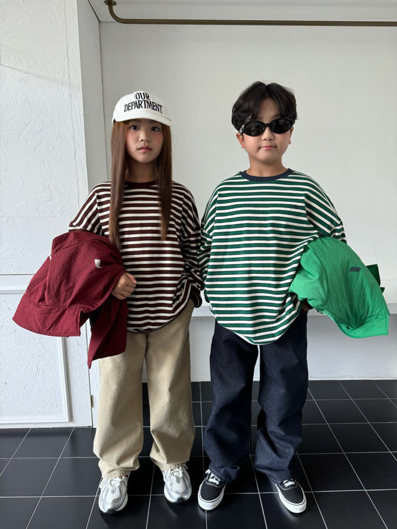 Our - Korean Children Fashion - #kidsshorts - Multi Stripe Tee - 2