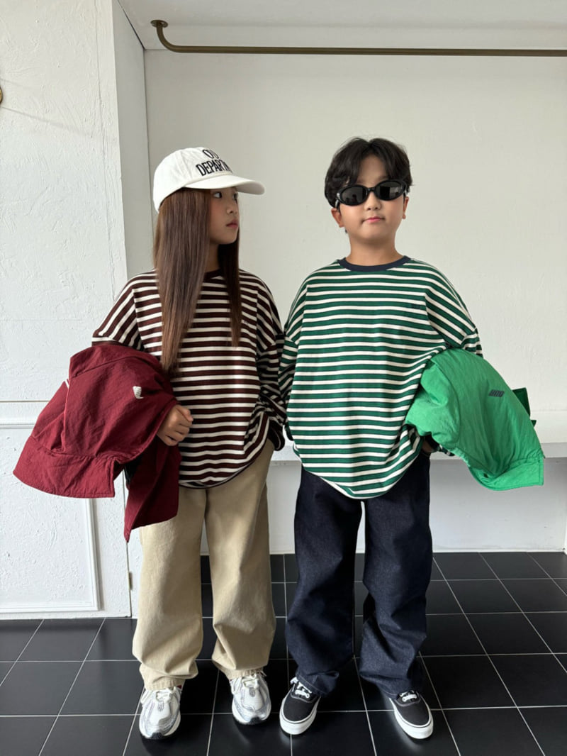 Our - Korean Children Fashion - #kidsstore - Multi Stripe Tee - 4