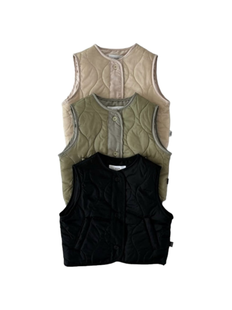 Our - Korean Children Fashion - #kidzfashiontrend - Rib Quilting Vest - 11