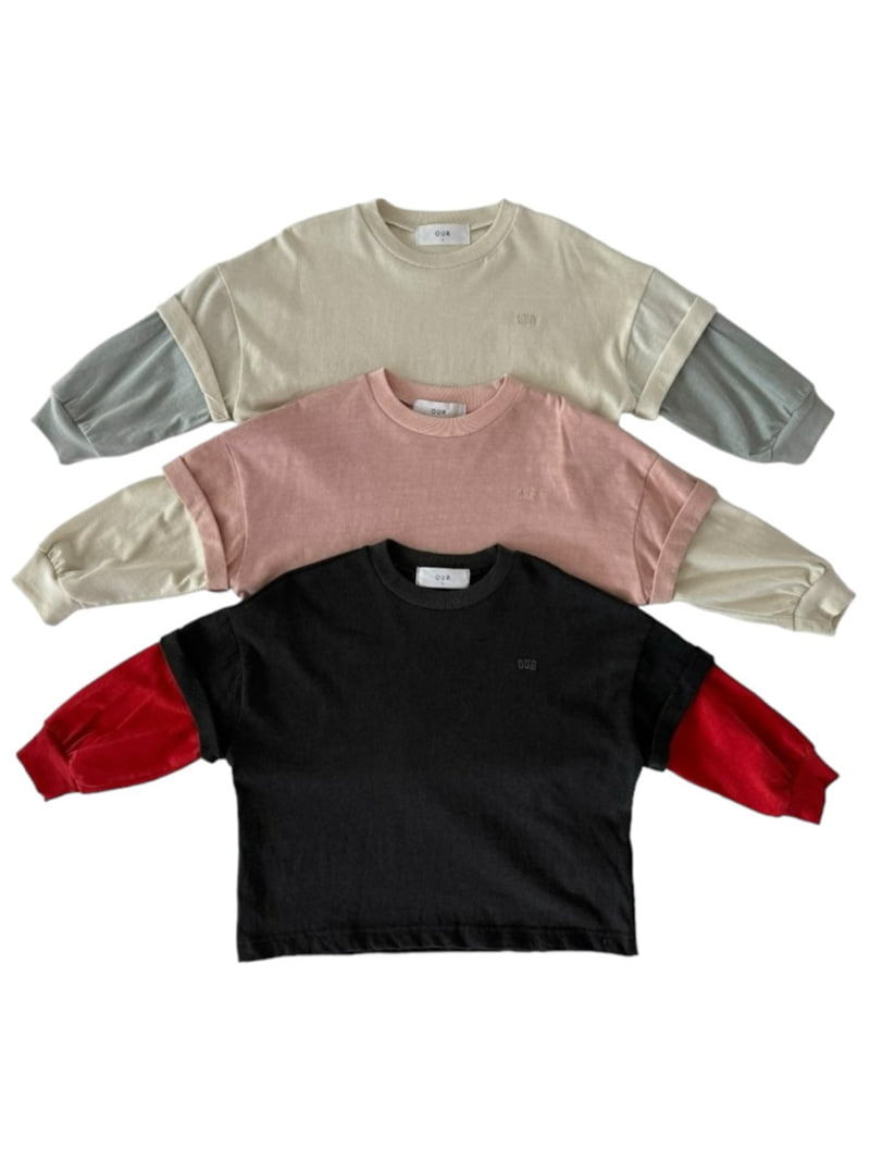 Our - Korean Children Fashion - #todddlerfashion - Colored Layere Tee