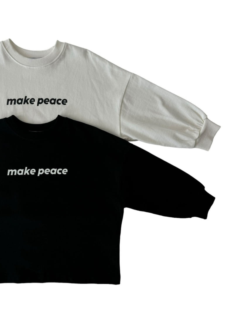 Our - Korean Children Fashion - #toddlerclothing - Peace Love Tee - 3