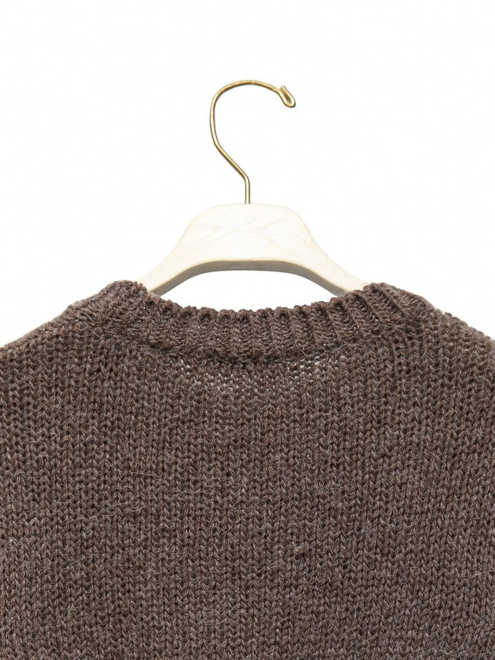 Paper Moon - Korean Women Fashion - #momslook - Alpaca Wool Chunky Round Knit Pullover - 10