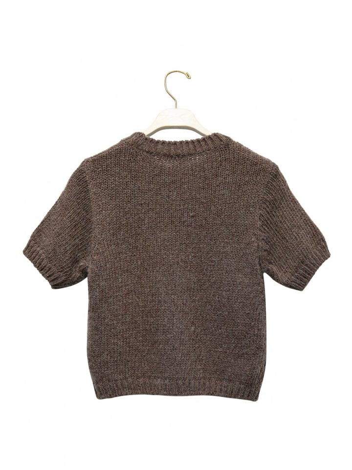 Paper Moon - Korean Women Fashion - #womensfashion - Alpaca Wool Chunky Round Knit Pullover - 4