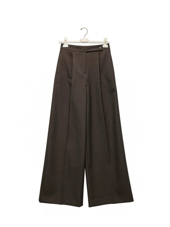 Paper Moon - Korean Women Fashion - #momslook - Classic Wide Pleated Palazzo Pants - 7