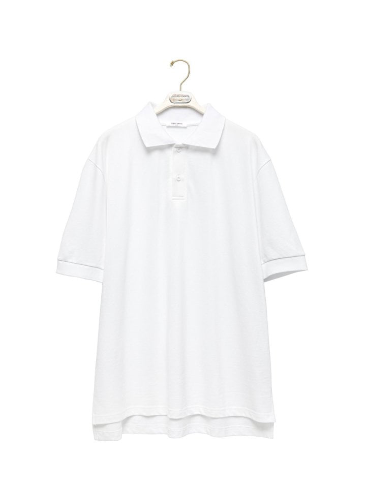 Paper Moon - Korean Women Fashion - #momslook - Classic Oversized Two Button PK Collar Polo Tee - 6