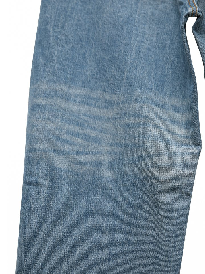 Paper Moon - Korean Women Fashion - #momslook - Vintage Distressed Wash Wide Jeans - 9